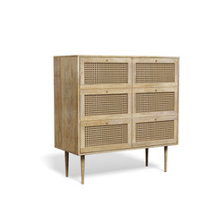 Bieliźniarka, drewniana komoda wiedeńska z szufladami VN-02-MN