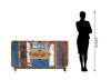 Komoda  180 cm vintage z drewna z odzysku RT-14-RC