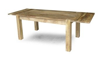 Industrialny stół drewniany z dostawkami MOD-TABLE-160E-MN