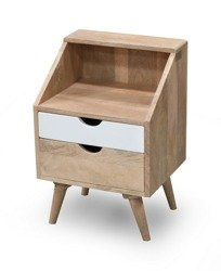 Skandynawska szafka nocna z szufladami OSLO-ST12-W
