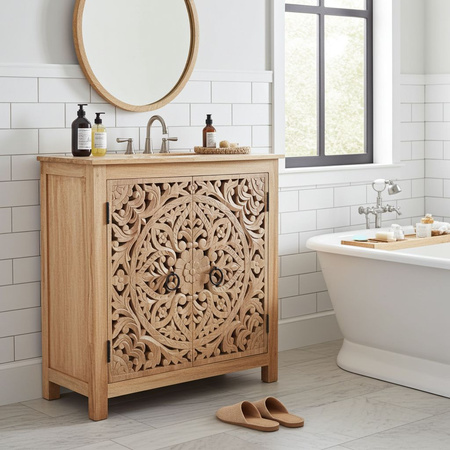 Komoda z drewna mango orient WCDS-2-90-MN