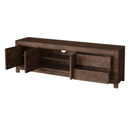 Nowoczesna drewniana  szafka RTV NR-01-MWL