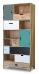 Skandynawski regał z szufladkami OSLO-SC1706