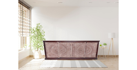 Komoda rzeźbiona WCDS-112-208-MN z drewna mango