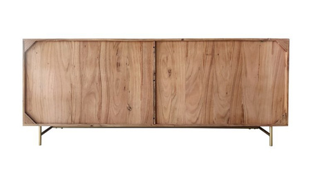 Duża komoda drewniana ze złotymi detalami BK-04-GLD