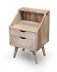 Szafka nocna z naturalnego drewna OSLO-ST12-MN
