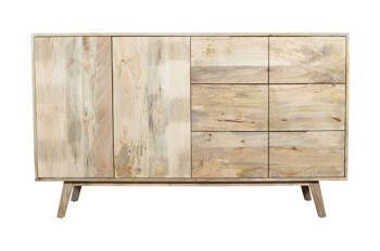 Minimalistyczna komoda skandynawska z naturalnego drewna mango ST-21-MN