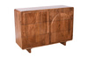 Bieliźniarka ED-03-MWL z litego drewna mango w kolorze orzech włoski, 6 szuflad, geometryczne fronty, 120×40×85 