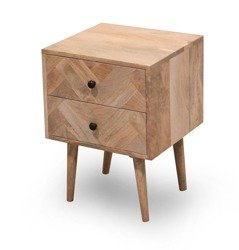 Drewniana szafka nocna na wysokich nóżkach PQ-PR07-MN