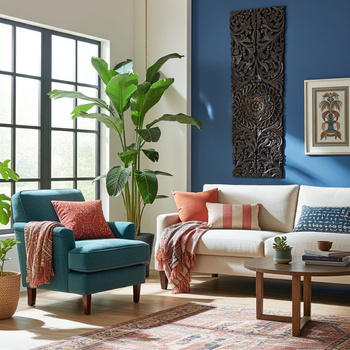 Panel dekoracyjny   z drewna Mango  