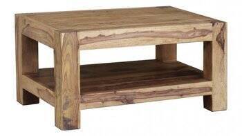 Prosty stolik drewniany z półką VR-27-TP