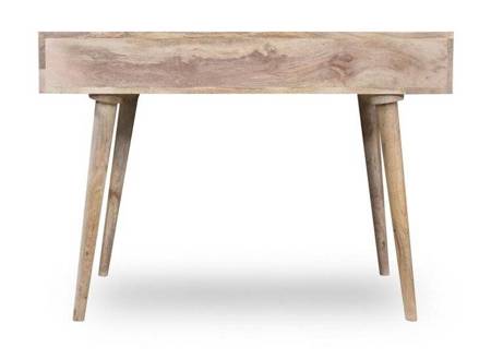 Skandynawskie biurko z półką i szufladą z drewna mango OSLO-ST20-MN